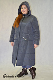 Пальто Д 21015 для полных женщин
