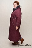 Пальто Д 20133 для полных женщин