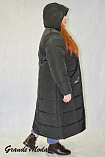 Пальто Д 21011 для полных женщин