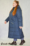 Пальто Д 21012 для полных женщин